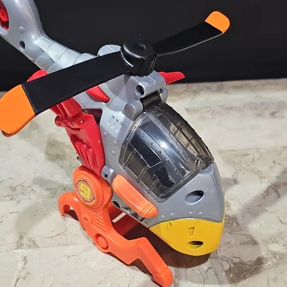 Fisher-Price Imaginext Sky Racers Hawk Copter Helicopter Mattel Toy - Picture 3 of 7